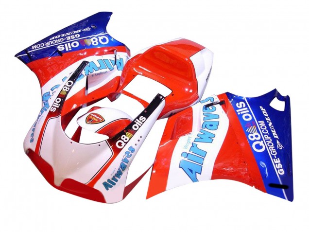 Carenados Moto Ducati 748/916/996/998 1993-2005 - Blanco Rojo Azul Air Waves Fabricantes