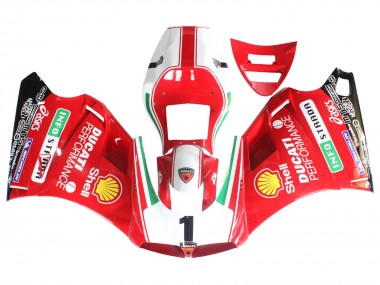 Carenados Moto Ducati 748/916/996/998 1993-2005 - Blanco Rojo Amarillo Verde Negro Brillante Performance Fabricantes