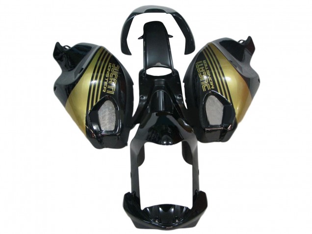 Carenados Moto Ducati Monster 696 796 1100 1100S 2008-2012 - Negro Brillante Oro Fabricantes