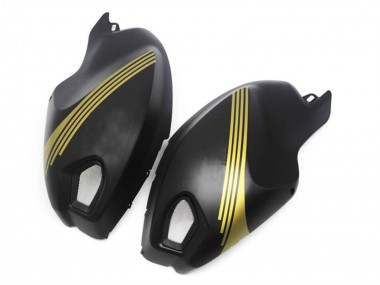 Carenados Moto Ducati Monster 696 796 1100 1100S 2008-2012 - Negro Mate Oro Fabricantes
