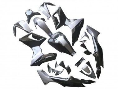Carenados Moto Honda CBR125R 2002-2006 - Plata Negro Brillante Fabricantes