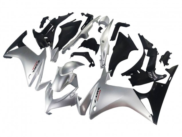 Carenado Moto Honda CBR500R 2013-2015 - Plata Negro Brillante Fabricantes