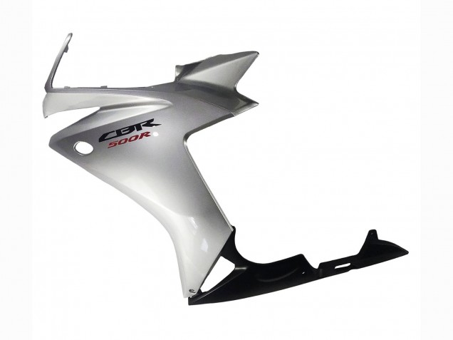 Carenado Moto Honda CBR500R 2013-2015 - Plata Negro Brillante Fabricantes