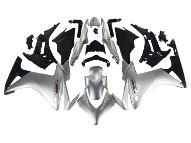 Carenado Moto Honda CBR500R 2013-2015 - Plata Negro Brillante Fabricantes