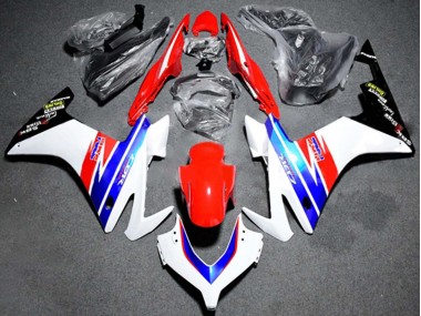 Carenado Moto Honda CBR500R 2013-2015 - Blanco Rojo Azul HRC Fabricantes