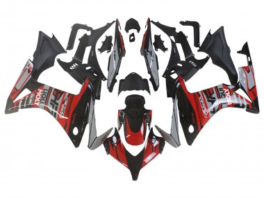 Carenados Moto Honda CBR500R 2013-2015 - Rojo Plata Negro Brillante Fabricantes