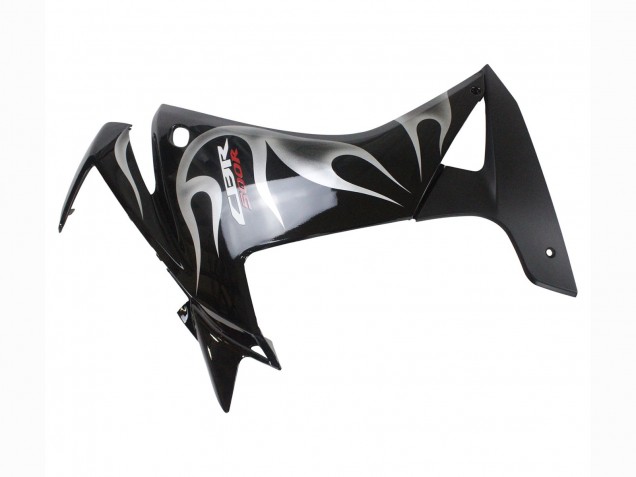 Carenados Moto Honda CBR500R 2013-2015 - Negro Brillante Plata Llama Fabricantes