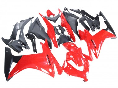 Carenados Moto Honda CBR500R 2013-2015 - Rojo Negro Mate Fabricantes