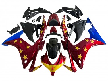 Carenados Moto Honda CBR500R 2013-2015 - Rojo Azul Amarillo Estrella Fabricantes