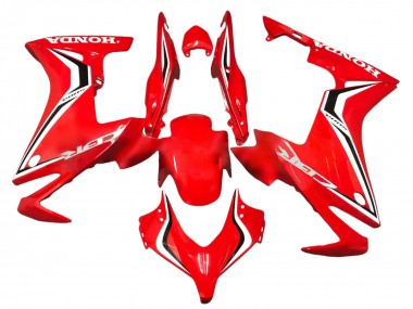 Carenados Moto Honda CBR500R 2013-2015 - Rojo Blanco Negro Raya Fabricantes