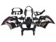Carenados Moto Honda VFR 800 1998-2001 - Negro Brillante Rojo Calcomanía Fabricantes