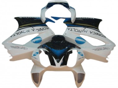 Carenados Moto Honda VFR 800 2002-2013 - Blanco Azul Negro Konica Minolta Fabricantes