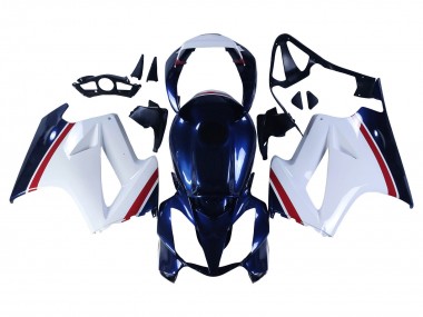 Carenados Moto Honda VFR 800 2002-2013 - Blanco Rojo Azul Oscuro Fabricantes