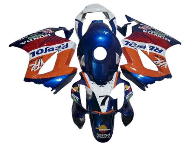 Carenados Moto Honda VFR 800 2002-2013 - Blanco Naranja Azul Repsol Fabricantes