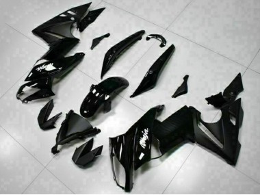 Carenados Moto Kawasaki EX650 2009-2011 - Negro Brillante Blanco Calcomanía Fabricantes