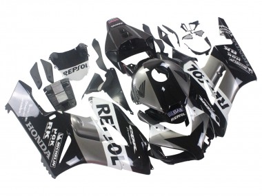 Kits Carenado Moto Honda CBR1000RR 2004-2005 - Plata Blanco Negro Brillante Repsol Fabricantes
