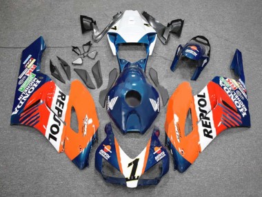 Carenados Moto Honda CBR1000RR 2004-2005 - Naranja Blanco Rojo Azul Repsol Fabricantes