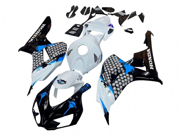 Carenado Moto Honda CBR1000RR 2006-2007 - Blanco Azul Negro Brillante Fabricantes