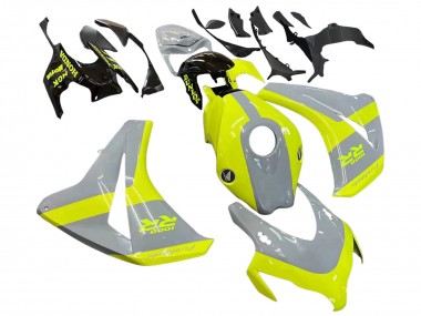 Carenados Moto Honda CBR1000RR 2008-2011 - Nardo Gris Fluorescent Verde Fabricantes