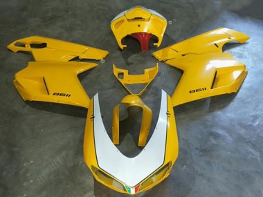 Carenados Moto Kawasaki EX250 2008-2012 - Blanco Amarillo Fabricantes