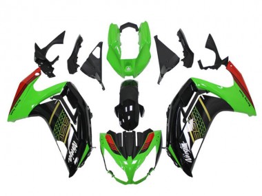 Carenados Moto Kawasaki EX650 2012-2016 - Verde Negro Brillante Rojo Honeycomb Fabricantes