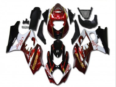 Carenados Moto Suzuki GSXR 1000 2007-2008 - Rojo Blanco Negro Corona Fabricantes