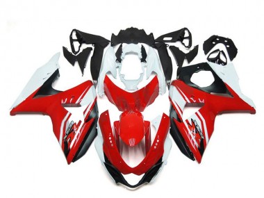 Carenado Moto Suzuki GSXR 1000 2009-2016 - Blanco Rojo Negro Fabricantes