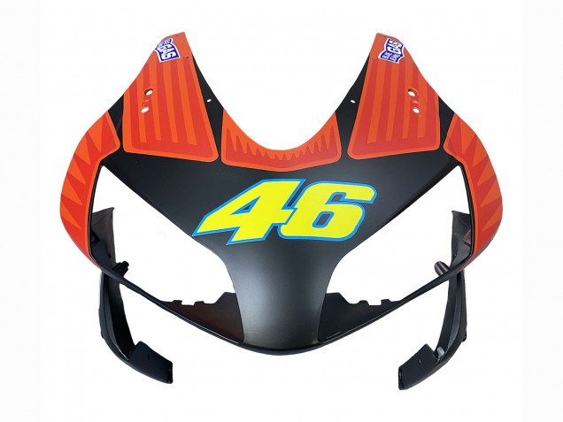 Carenados Moto Honda CBR600RR 2003-2004 - Negro Mate Naranja Repsol Rossi 46 Fabricantes