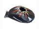 Carenados Moto Honda CBR600RR 2003-2004 - Negro Mate Naranja Repsol Rossi 46 Fabricantes