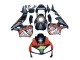 Carenados Moto Honda CBR600RR 2003-2004 - Negro Mate Naranja Repsol Rossi 46 Fabricantes