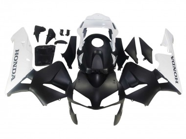 Carenados Moto Honda CBR600RR 2003-2004 - Blanco Negro Mate Fabricantes