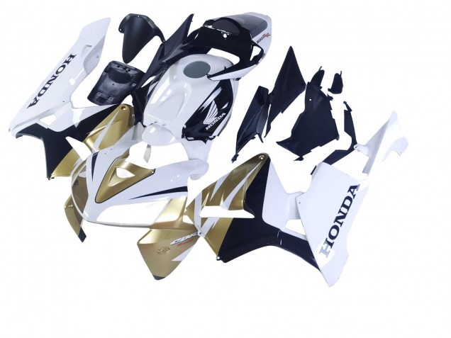 Carenados Moto Honda CBR600RR 2005-2006 - Oro Blanco Negro Fabricantes