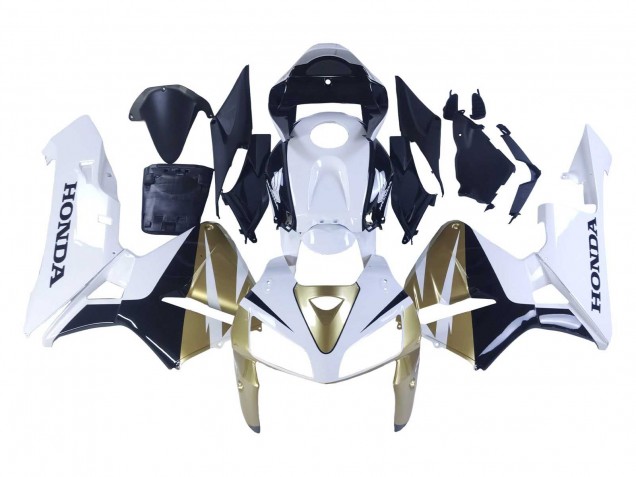 Carenados Moto Honda CBR600RR 2005-2006 - Oro Blanco Negro Fabricantes