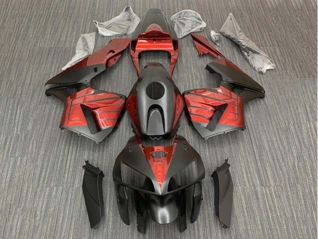 Carenados Moto Honda CBR600RR 2005-2006 - Negro Rojo Fabricantes