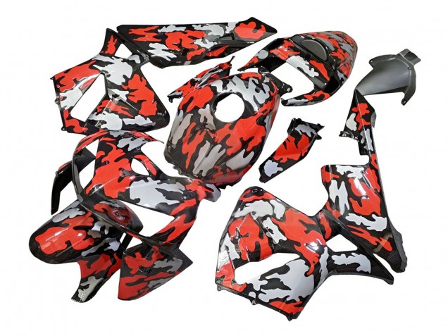 Carenados Moto Honda CBR600RR 2005-2006 - Negro Rojo Gris Camouflage Fabricantes