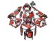 Carenados Moto Honda CBR600RR 2005-2006 - Negro Rojo Gris Camouflage Fabricantes