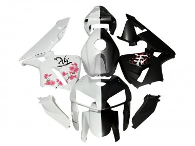Carenados Moto Honda CBR600RR 2005-2006 - Negro Blanco Cherry Blossom Fabricantes