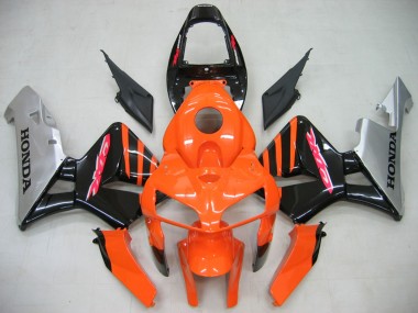 Carenados Moto Honda CBR600RR 2005-2006 - Naranja Negro Plata Fabricantes