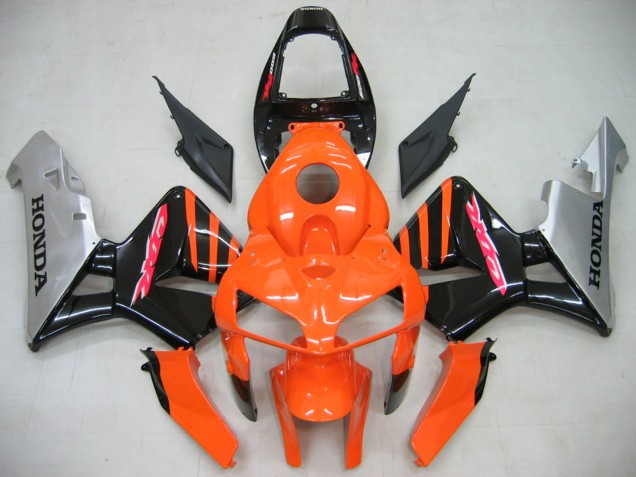 Carenados Moto Honda CBR600RR 2005-2006 - Naranja Negro Plata Fabricantes