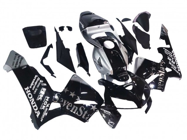 Carenados Moto Honda CBR600RR 2005-2006 - Negro Plata SevenStars Fabricantes