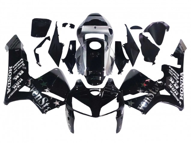 Carenados Moto Honda CBR600RR 2005-2006 - Negro Plata SevenStars Fabricantes