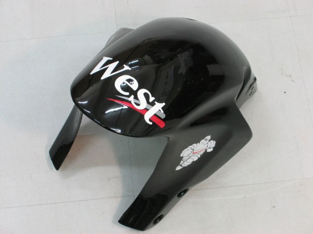 Carenados Moto Honda CBR600RR 2005-2006 - Negro Brillante Blanco West Fabricantes