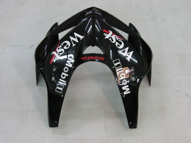 Carenados Moto Honda CBR600RR 2005-2006 - Negro Brillante Blanco West Fabricantes
