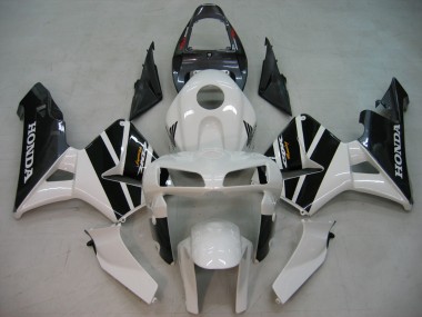Carenados Moto Honda CBR600RR 2005-2006 - Negro Blanco Carrera Fabricantes