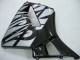 Carenados Moto Honda CBR600RR 2005-2006 - Negro Brillante Gris Llama Fabricantes