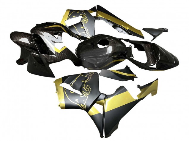 Carenados Moto Honda CBR600RR 2005-2006 - Negro Oro FibraCarbono Fabricantes
