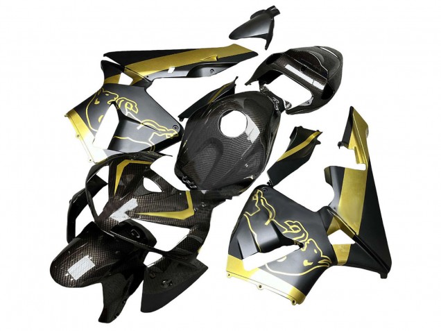 Carenados Moto Honda CBR600RR 2005-2006 - Negro Oro FibraCarbono Fabricantes