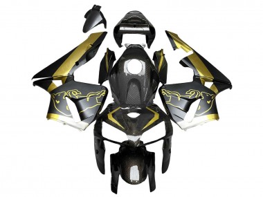 Carenados Moto Honda CBR600RR 2005-2006 - Negro Oro FibraCarbono Fabricantes