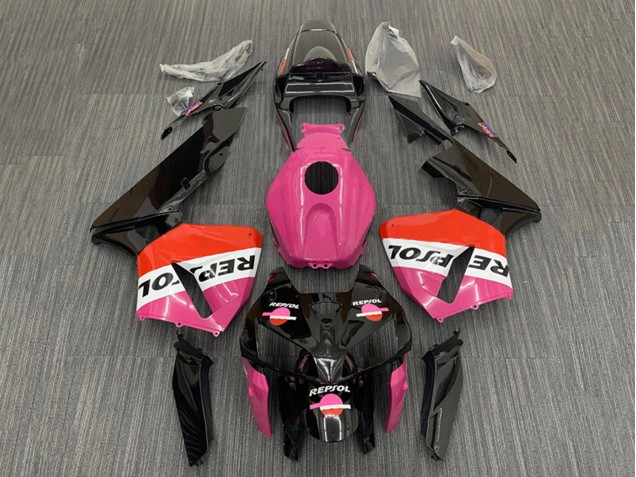 Carenados Moto Honda CBR600RR 2005-2006 - Rosa Rojo Negro Repsol Fabricantes