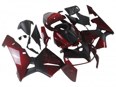 Carenados Moto Honda CBR600RR 2005-2006 - Rojo Negro Fabricantes
